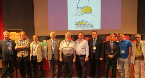 Главните организатори и участници в Специалната секция, организирана от д-р Марияна Георгиева и проф. Георги Георгиев на Международната конференция ICEAA, Торино, Италия, 2015. 