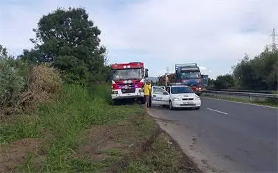 Катастрофа между Бургас и Крайморие, микробус и лека кола обърнати край пътя