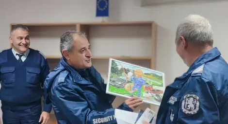 Николай Русанов от полицията в Русе с почетен знак на МВР за 39 години безукорна служба