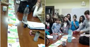 С 4-метрова честитка петокласници  поздравиха учителите в Музикалното