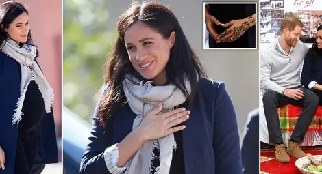 Меган Маркъл получи специална татуировка с къна в Мароко