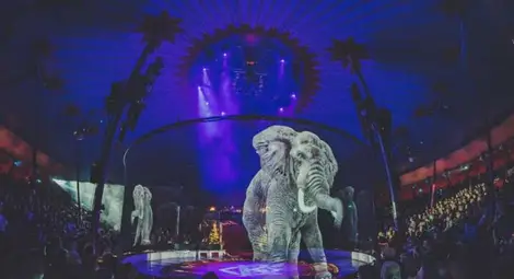 Цирк използва холограми вместо истински животни