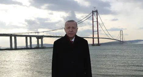 Ердоган откри моста "Чанаккале 1915"- най-дългия висящ мост в света