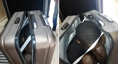 Млада мароканка влачи куфар с мигрант към Европа