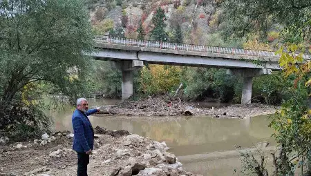 Започна премахването на дървета и клони от река Янтра при моста&nbsp;край село Долна Студена