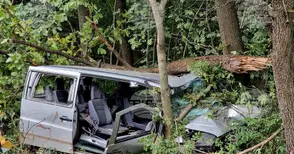 Млад мъж е загинал в Монтанско, след като се е ударил с колата си в крайпътно дърво