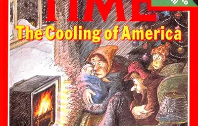 Не е вярно, че стари корици на списание TIME предупреждават за глобално застудяване