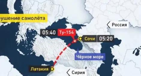 Появи се пълният списък на пасажерите на разбилия се руски самолет