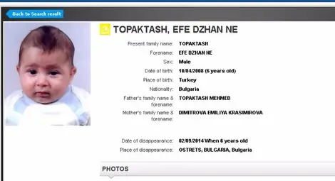 Това ли е убитото дете от зеления куфар?