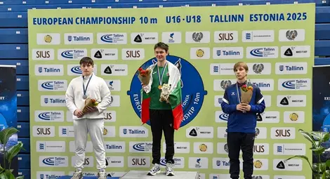 Младият майстор на точния огън Дамян Илиев  стана европейски шампион за юноши с нов рекорд