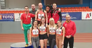 Локомотивската лека атлетика под номер 2 и 3 на държавното