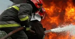 5000 бали слама изпепелени след вероятен палеж