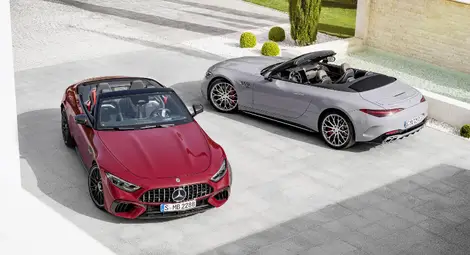 Новият Mercedes-AMG SL залага на текстилен покрив