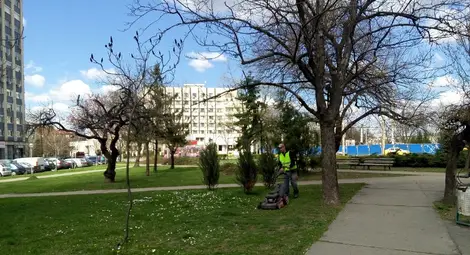 Продължава косенето на зелените площи и пръскането срещу кърлежи в Русе - вижте графика /галерия/