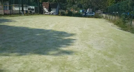 А ето как изглежда теренът с изкуствено покритие в &bdquo;Ялта&ldquo;.  Снимки: Георги ХРИСТОВ