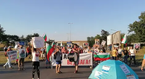 Първа палатка на  протестите в Русе