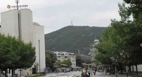  38-метров кръст се извиси над Благоевград /галерия/