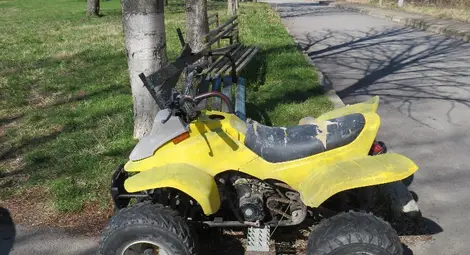 Това АТВ е сглобено от вторични суровини, твърди собственикът му.