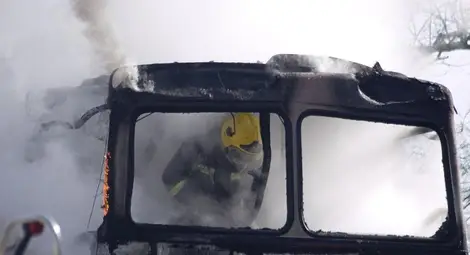 Автобус се запали в центъра на Париж