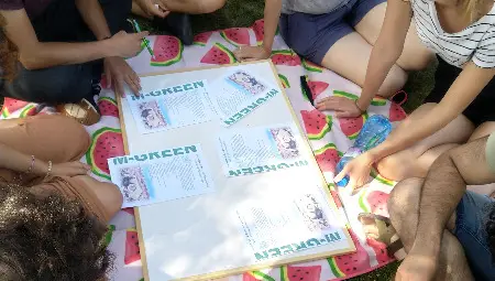 Дизайн мислене и реформаторски идеи за зелена планета тестват младежи от шест държави по проект на програма "Еразъм + на ЕС /галерия/