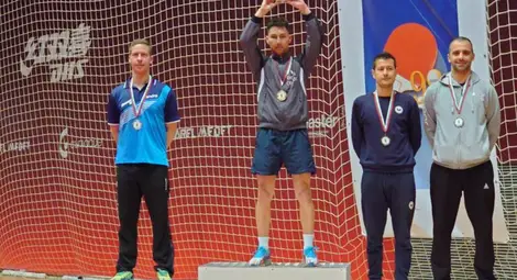 Теди Александров със сребро от държавното по тенис на маса