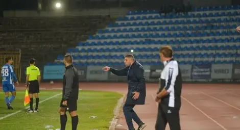 Георги Чиликов победи тактически и игрово босненския старши треньор на &bdquo;Хебър&ldquo; Бруно Акрапович.  Снимка: Ивелин МИТЕВ