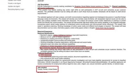 Пентагонът си търси анализатор на социалните мрежи с български език