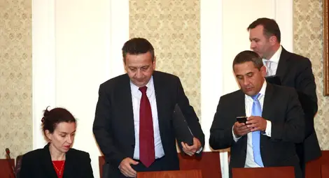 Трима подуправители на БНБ - Калин Христов, Димитър Костов и Нина Стоянова