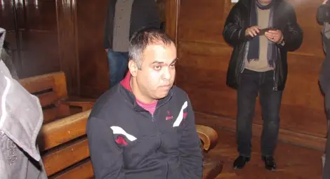 Валентин Маринов в съдебна зала.