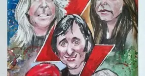 Оги Балканджиев шаржира AC/DC по поръчка на фен от Мюнхен