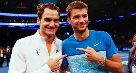 Григор се учи на психологическа стабилност от Роджър Федерер Григор се учи на психологическа стабилност от Роджър Федерер