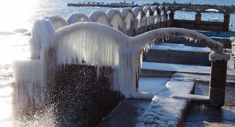 Леден дворец извая студът във Варна /галерия/