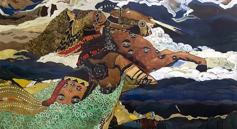 Крали Марко, пресъздаден от четката на българския художник Иван Милев.