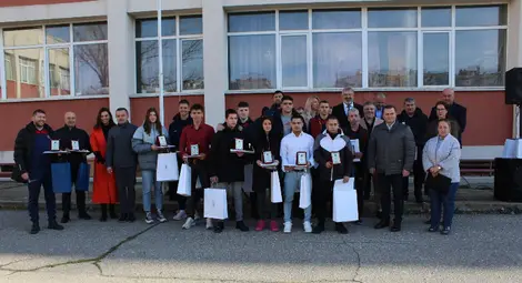 Наградиха десетте най-добри спортисти  за 2024 година от Спортното училище &bdquo;Майор Атанас Узузнов&ldquo; в Русе