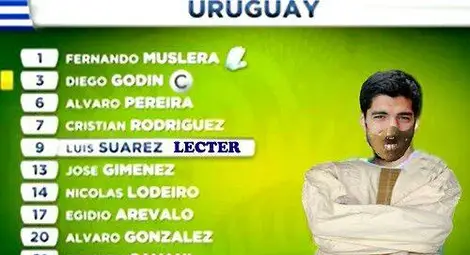 Facebook полудя по "канибала" Суарес  /галерия/