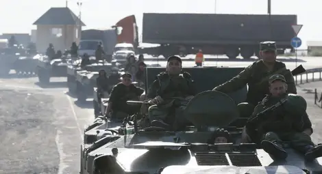 Украинската артилерия унищожила руските бронетранспортьори