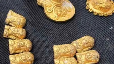 Уникално златно съкровище открито на стотина километра от Русе (фотогалерия)