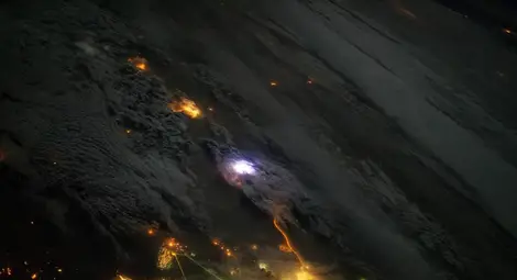 Как изглеждат светкавиците от Космоса Как изглеждат светкавиците от Космоса