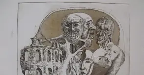 Млад график подреди първата си изложба на своите странни светове