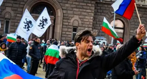 Протест на "Възраждане" по време на визитата на министъра на отбраната на САЩ Лойд Остин в България