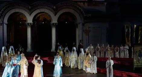 Премиера на операта "Борис Годунов" на сцената на крепостта "Царевец" във Велико Търново /галерия/ Премиера на операта "Борис Годунов" на сцената на крепостта "Царевец" във Велико Търново /галерия/