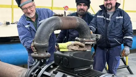 Инвестиция в нов помпен агрегат намалява разхода на електроенергия за захранване с вода на населени места в две общини в Русенско