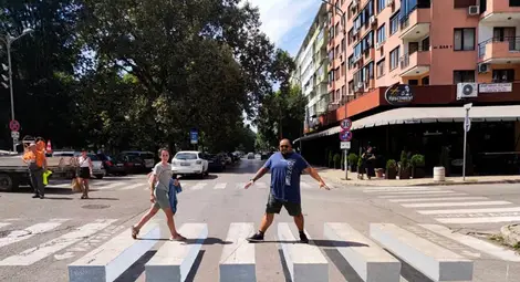 Художник донесъл от Флоренция идеята за първите 3D пешеходни пътеки в Русе