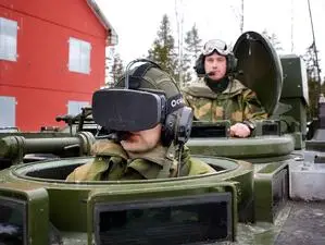 На война с виртуални очила