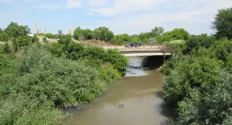 Русенски Лом отново потече в неестествен цвят