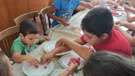 Малки сладкари от Долна Студена майсториха черешки и скалички /галерия/