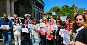 И работещите в обществените медии в Русе излязоха на протест