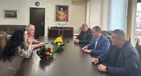 Кметът на Русе Пенчо Милков се срещна с актрисата Елена Петрова