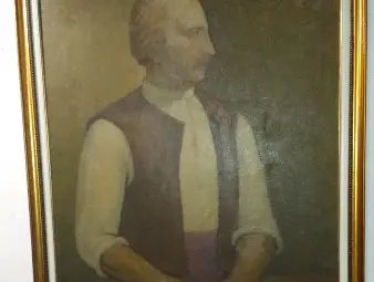 Семейство дари портрет на Колю Фичето на музея в Бяла