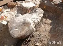 Статуя на магистрат в цял ръст разкопаха в центъра на Пловдив Статуя на магистрат в цял ръст разкопаха в центъра на Пловдив